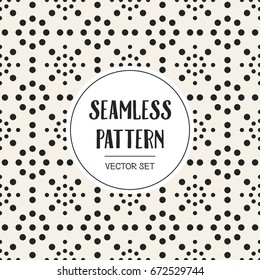 Abstract concept vector monochrome geometric pattern. Black and white minimal background. Creative illustration template. Seamless stylish texture. For wallpaper, surface, web design, textile, decor