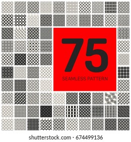 Abstract concept vector monochrome geometric pattern. Black and white minimal background. Creative illustration template. Seamless stylish texture. For wallpaper, surface, web design, textile, decor