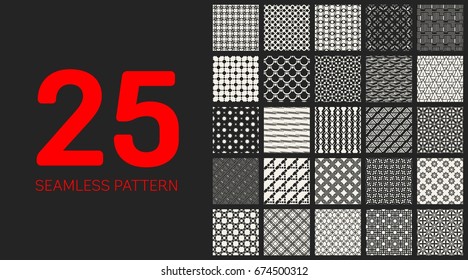 Abstract concept vector monochrome geometric pattern. Black and white minimal background. Creative illustration template. Seamless stylish texture. For wallpaper, surface, web design, textile, decor