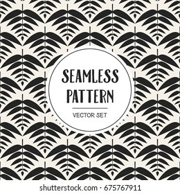 Abstract concept vector monochrome geometric pattern. Black and white minimal background. Creative illustration template. Seamless stylish texture. For wallpaper, surface, web design, textile, decor