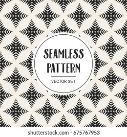 Abstract concept vector monochrome geometric pattern. Black and white minimal background. Creative illustration template. Seamless stylish texture. For wallpaper, surface, web design, textile, decor