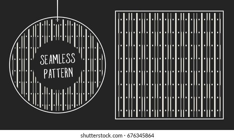 Abstract concept vector monochrome geometric pattern. Black and white minimal background. Creative illustration template. Seamless stylish texture. For wallpaper, surface, web design, textile, decor