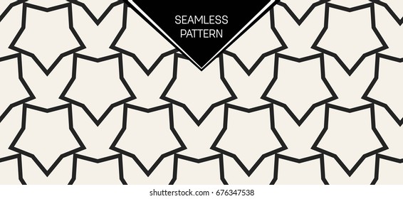 Abstract concept vector monochrome geometric pattern. Black and white minimal background. Creative illustration template. Seamless stylish texture. For wallpaper, surface, web design, textile, decor