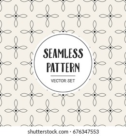 Abstract concept vector monochrome geometric pattern. Black and white minimal background. Creative illustration template. Seamless stylish texture. For wallpaper, surface, web design, textile, decor
