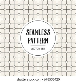 Abstract concept vector monochrome geometric pattern. Black and white minimal background. Creative illustration template. Seamless stylish texture. For wallpaper, surface, web design, textile, decor