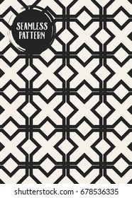 Abstract concept vector monochrome geometric pattern. Black and white minimal background. Creative illustration template. Seamless stylish texture. For wallpaper, surface, web design, textile, decor
