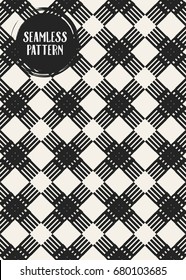 Abstract concept vector monochrome geometric pattern. Black and white minimal background. Creative illustration template. Seamless stylish texture. For wallpaper, surface, web design, textile, decor