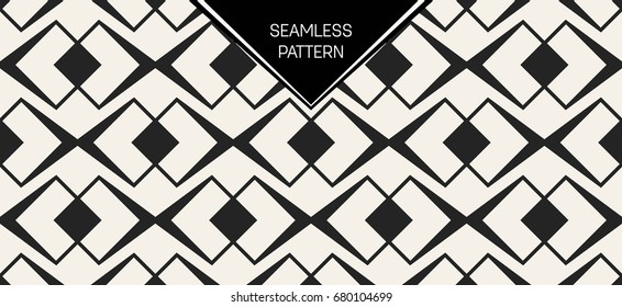 Abstract concept vector monochrome geometric pattern. Black and white minimal background. Creative illustration template. Seamless stylish texture. For wallpaper, surface, web design, textile, decor