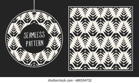 Abstract concept vector monochrome geometric pattern. Black and white minimal background. Creative illustration template. Seamless stylish texture. For wallpaper, surface, web design, textile, decor