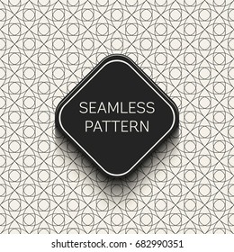 Abstract concept vector monochrome geometric pattern. Black and white minimal background. Creative illustration template. Seamless stylish texture. For wallpaper, surface, web design, textile, decor