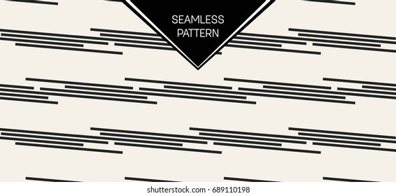 Abstract concept vector monochrome geometric pattern. Black and white minimal background. Creative illustration template. Seamless stylish texture. For wallpaper, surface, web design, textile, decor