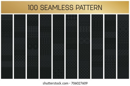 Abstract concept vector monochrome geometric pattern. Dark blue, gold minimal background. Creative illustration template. Seamless stylish texture. For wallpaper, surface, web design, textile, decor