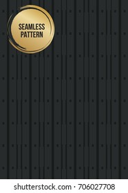 Abstract concept vector monochrome geometric pattern. Dark blue, gold minimal background. Creative illustration template. Seamless stylish texture. For wallpaper, surface, web design, textile, decor