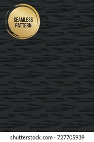 Abstract concept vector monochrome geometric pattern. Dark blue, gold minimal background. Creative illustration template. Seamless stylish texture. For wallpaper, surface, web design, textile, decor