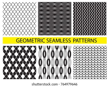 Abstract concept vector monochrome geometric pattern. Creative illustration template. Seamless stylish texture. For wallpaper, surface, web design, textile, decor. Black and white minimal background. 