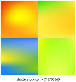 Abstract concept vector multicolored blured background set.For business infographic, booklet, background, poster, web sites,banners.