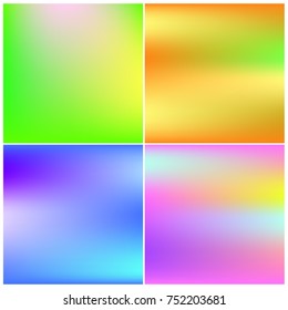 Abstract concept vector multicolored blured background set.For business infographic, booklet, background, poster, web sites,banners.