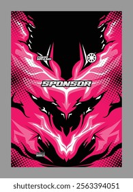 Abstract concept of your jersey pattern template for printing or sublimation sports uniforms football volleyball basketball e-sports cycling and fishing