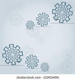 Abstract conceptual background of gears.