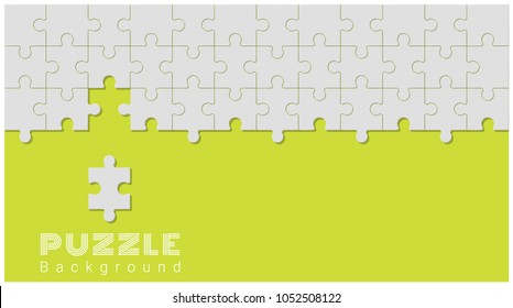 Abstract conceptual background with incomplete jigsaw puzzle , vector , illustration