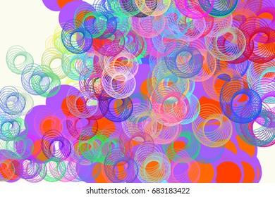 Abstract conceptual circles or ellipses pattern. Good for web page, graphic design, catalog, texture or background. Vector illustration graphic.