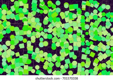 Abstract conceptual ellipse & square box pattern. Good for web page, graphic design, catalog, texture or background. Vector illustration graphic.