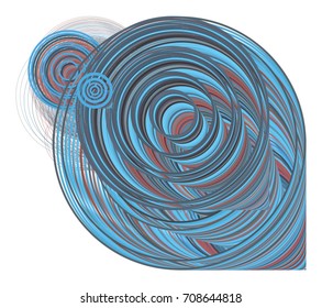 Abstract conceptual geometric circles, bubbles, sphere or ellipses pattern. Good for web page, graphic design, catalog, texture or background. Vector illustration graphic.