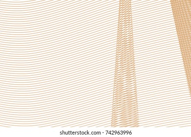 Abstract conceptual geometric line, curve & wave pattern. Good for web page, graphic design, catalog, texture or background. Vector illustration graphic.