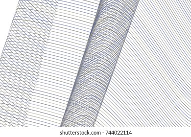 Abstract conceptual geometric line, curve & wave pattern. Good for web page, graphic design, catalog, texture or background. Vector illustration graphic.