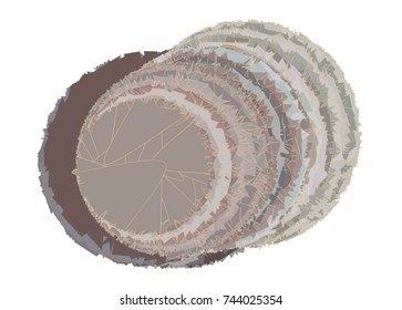 Abstract conceptual geometric messy random line circles pattern. Good for web page, graphic design, catalog, texture or background. Vector illustration graphic.