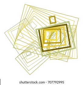 Abstract conceptual geometric square, rectangle pattern. Good for web page, graphic design, catalog, texture or background. Vector illustration graphic.