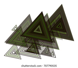 Abstract conceptual geometric triangle pattern. Good for web page, graphic design, catalog, texture or background. Vector illustration graphic.