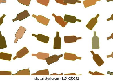 Abstract conceptual hand drawn bottle. For web page, graphic design, catalog, texture or background. Vector artwork.