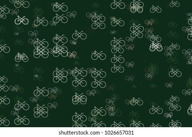Abstract conceptual hand drawn outline of bicycle. Good for web page, graphic design, catalog, texture or background. Cartoon style vector.