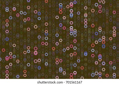 Abstract conceptual hexagon pattern. Good for web page, graphic design, catalog, texture or background. Vector illustration graphic.