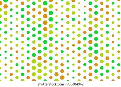 Abstract conceptual hexagon pattern. Good for web page, graphic design, catalog, texture or background. Style of mosaic or tile. Vector illustration graphic.