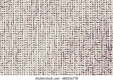 Abstract conceptual leaves drawing pattern. Good for web page, graphic design, catalog, texture or background. Style of mosaic or tile. Vector illustration graphic.