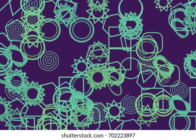 Abstract conceptual mixed pattern. Good for web page, graphic design, catalog, texture or background. Vector illustration graphic.