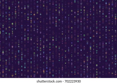 Abstract conceptual mixed pattern. Good for web page, graphic design, catalog, texture or background. Vector illustration graphic.