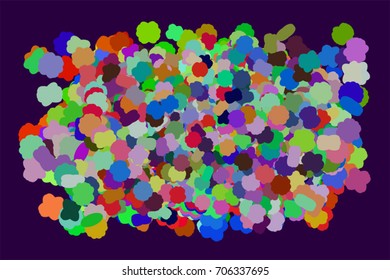 Abstract conceptual oval & mixed pattern. Good for web page, graphic design, catalog, texture or background. Vector illustration graphic.