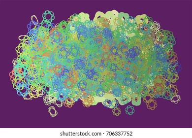 Abstract conceptual oval & mixed pattern. Good for web page, graphic design, catalog, texture or background. Vector illustration graphic.