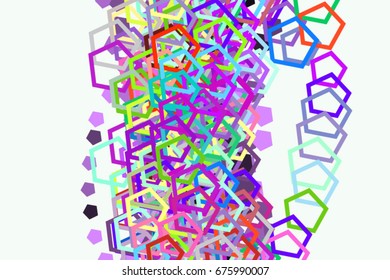 Abstract conceptual pentagon pattern. Good for web page, graphic design, catalog, texture or background. Vector illustration graphic.