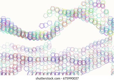 Abstract conceptual pentagon pattern. Good for web page, graphic design, catalog, texture or background. Vector illustration graphic.