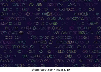 Abstract conceptual pentagon pattern. Good for web page, graphic design, catalog, texture or background. Vector illustration graphic.