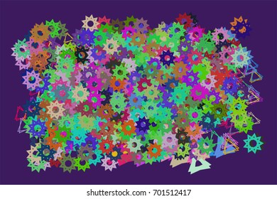 Abstract conceptual star pattern. Good for web page, graphic design, catalog, texture or background. Vector illustration graphic.