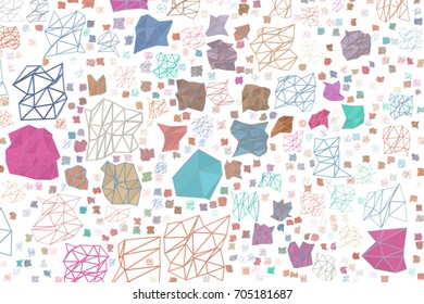 Abstract conceptual triangle strip pattern. Good for web page, graphic design, catalog, texture or background. No overlapping. Vector illustration graphic.