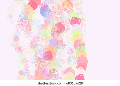 Abstract conceptual twirl circle line, path or  pattern. Good for web page, graphic design, catalog, texture or background. Vector illustration graphic.