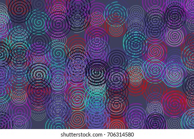 Abstract conceptual twirl circle line, path or  pattern. Good for web page, graphic design, catalog, texture or background. Vector illustration graphic.