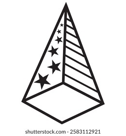 abstract cone icon vector design

