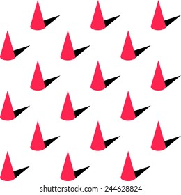 Abstract Cone Pattern. Vector Background. Seamless Regular Texture